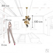 Подвесная люстра LOFT IT 10401/600M