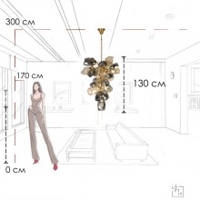 Подвесная люстра LOFT IT 10401/800M