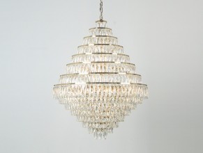 Каскадная люстра Newport 10125+28/C gold