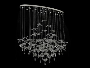 Каскадная люстра Newport 8220/140 С oval chrome