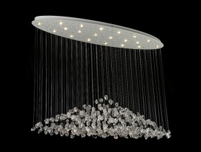 Каскадная люстра Newport 8230/140 С oval white clear