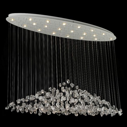 Каскадная люстра Newport 8230/140 С oval white clear