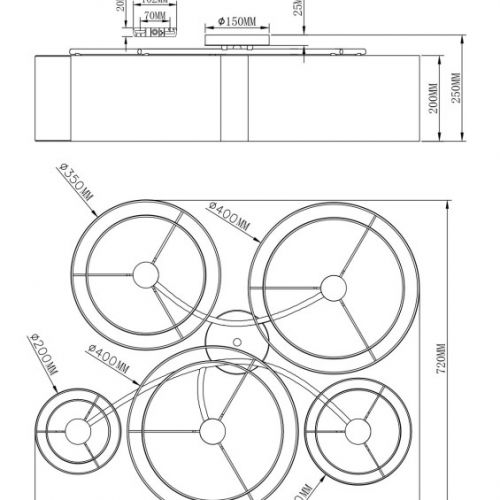 Накладной светильник Moderli V11398-5C