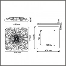 Накладной светильник Sonex 7730/72L