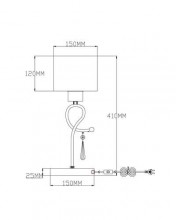 Настольная лампа Moderli V2561-1T