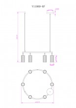 Подвесная люстра Moderli V11604-6P