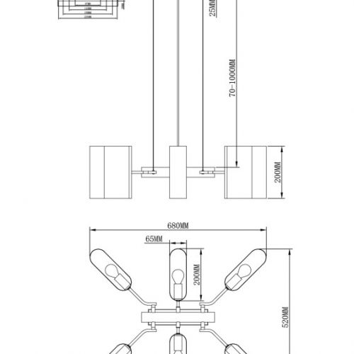 Подвесная люстра Moderli V11813-6P