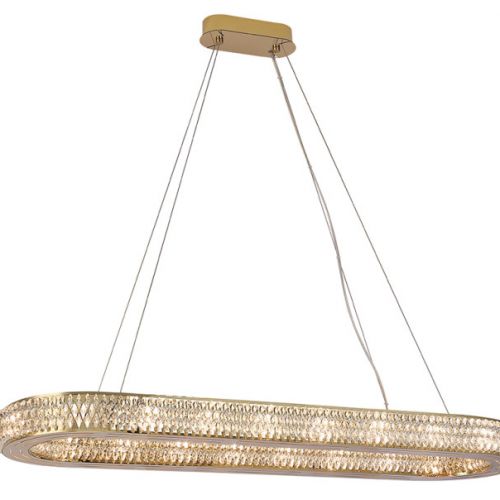Подвесная люстра Newport 8560/100 C oval gold polished