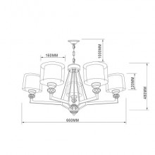 Подвесная люстра Vele Luce VL1053L05