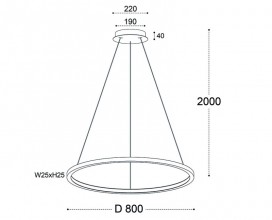 Подвесной светильник ITALLINE IT013-6028 gold 3000K