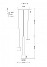 Подвесной светильник Moderli V11825-3P