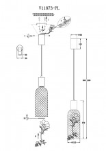 Подвесной светильник Moderli V11873-PL