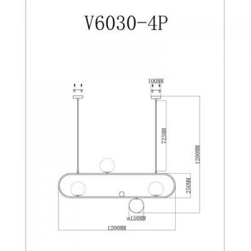 Подвесной светильник Moderli V6030-4P