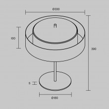 Настольный светильник MOD613TL-02GR