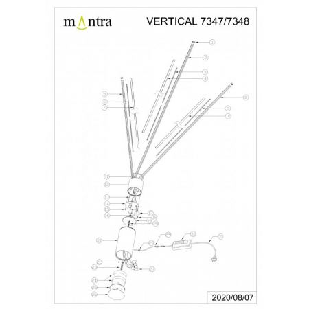 Торшер Mantra 7348