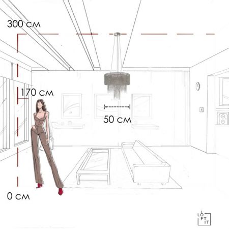 Подвесная люстра LOFT IT 10406/500