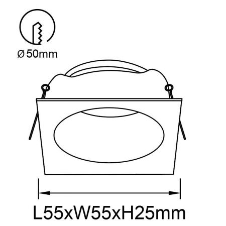Встраиваемый светильник Mantra 9168