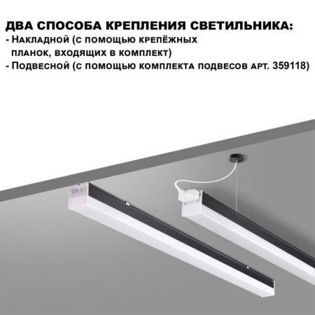 Линейный светильник Novotech 359828