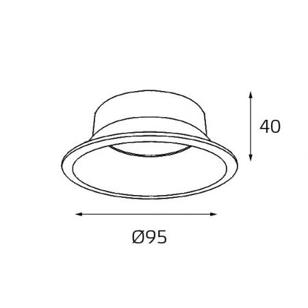 Отражатель ITALLINE reflector for 3160 gold