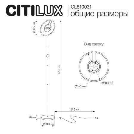 Торшер Citilux CL810031