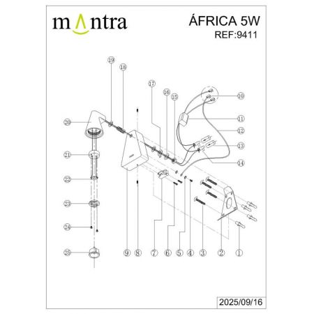 Бра Mantra 9411