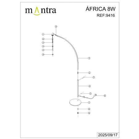 Торшер Mantra 9416