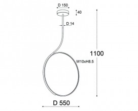 Подвесной светильник ITALLINE IT013-6025 white 3000K
