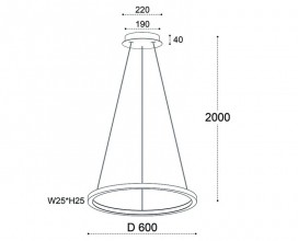 Подвесной светильник ITALLINE IT013-6027 white 3000K