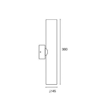 Бра ITALLINE IT02-026 black 3000K