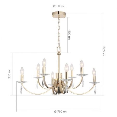 Подвесная люстра ST-Luce SL1405.203.08