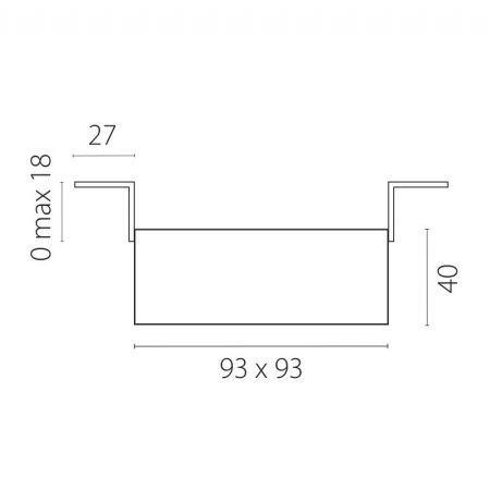 Встраиваемый светильник Lightstar G214507BMOD
