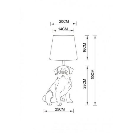 Настольная лампа ARTE Lamp A1512LT-1BK