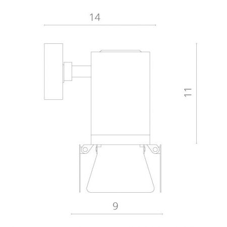 Спот ARTE Lamp A6709AP-1WH
