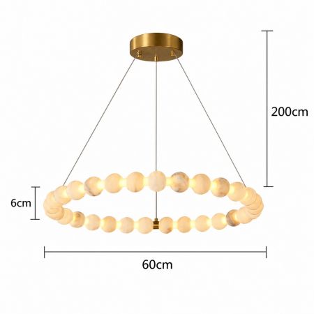 Подвесная кольцевая LED-люстра 60 см D6II870R