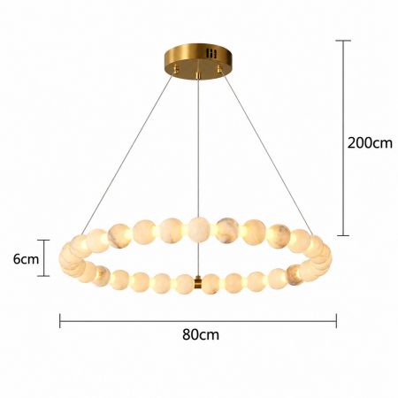Подвесная кольцевая LED-люстра 80 см D6II870R02