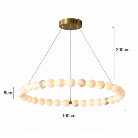 Подвесная кольцевая LED-люстра 100 см D6II870R03