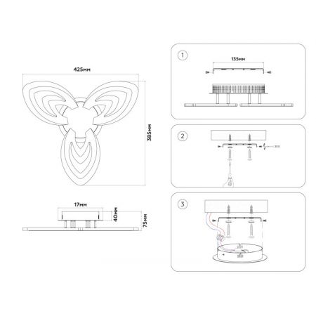 Накладная люстра Ambrella Light FA4545
