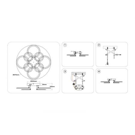 Накладная люстра Ambrella Light FA8945