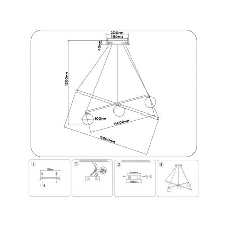 Подвесная люстра Ambrella Light FL66326