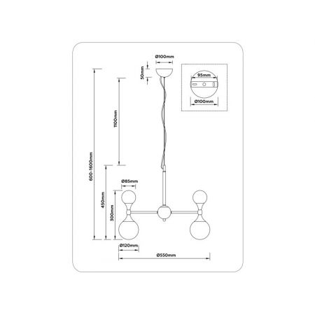Подвесная люстра Ambrella Light LH51050