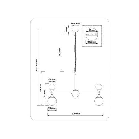 Подвесная люстра Ambrella Light LH51051