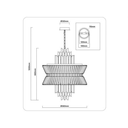Подвесная люстра Ambrella Light LH41020