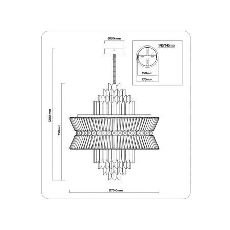 Подвесная люстра Ambrella Light LH41026