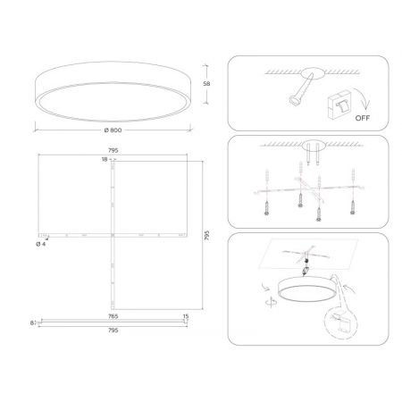 Накладной светильник Ambrella Light FV5540