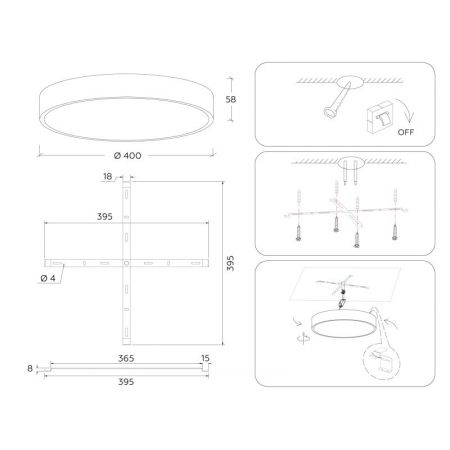 Накладной светильник Ambrella Light FV5529