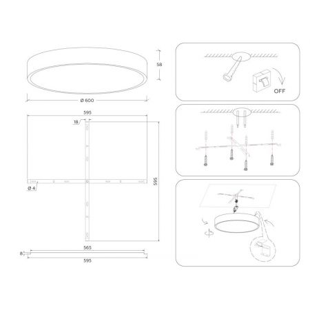 Накладной светильник Ambrella Light FV5535