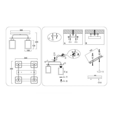 Накладной светильник Ambrella Light TR3033246