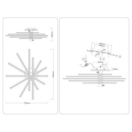 Накладной светильник Ambrella Light FL6244