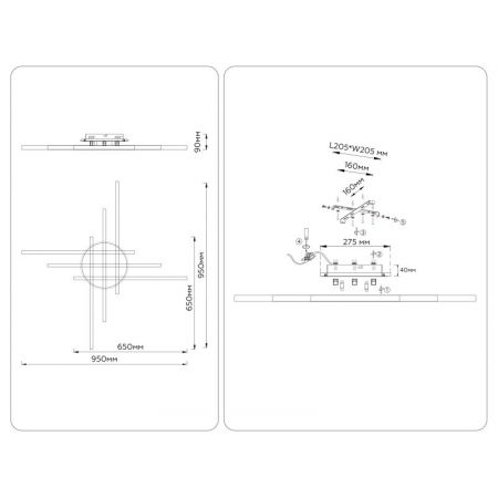Накладной светильник Ambrella Light FL6286