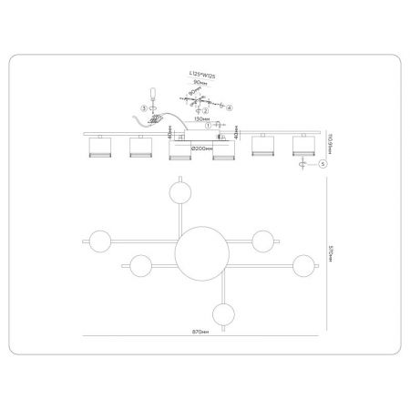 Накладной светильник Ambrella Light FL51755